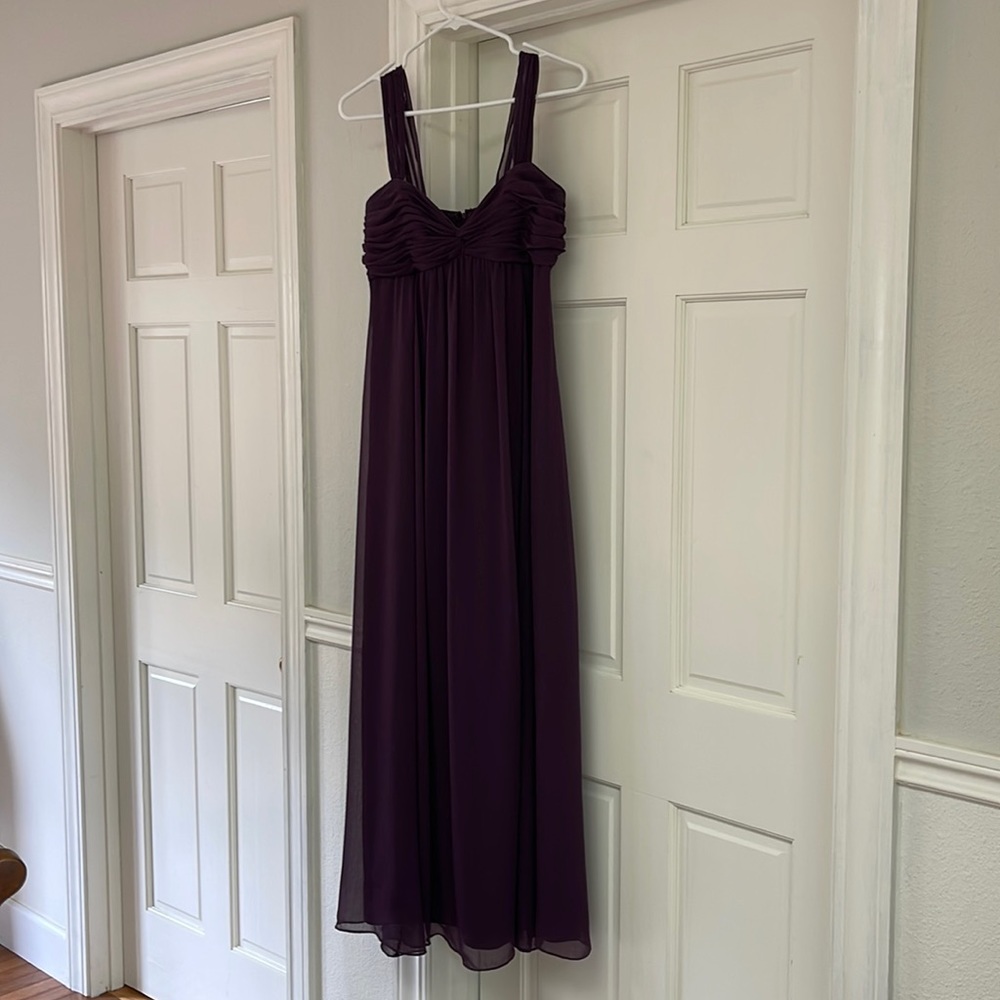David’s Bridal dress for special occasion like prom size 4 deep purple eggplant